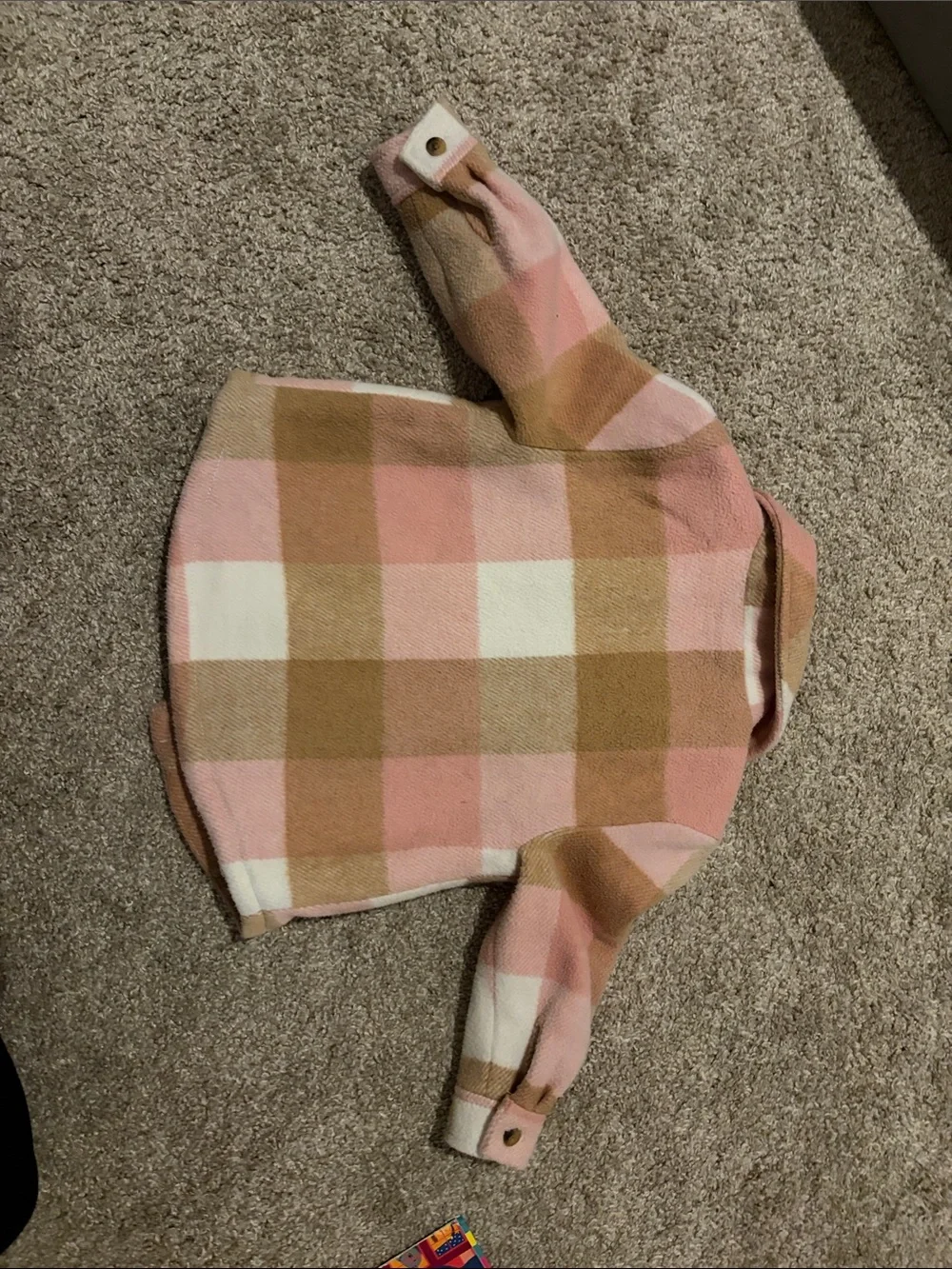 Old Navy Plaid Kids Sherpa Jacket